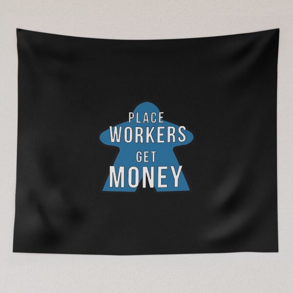 Item preview, Board Game Meeple Place Workers Get Money Classic T-Shirt designed and sold by verarheaf9.
