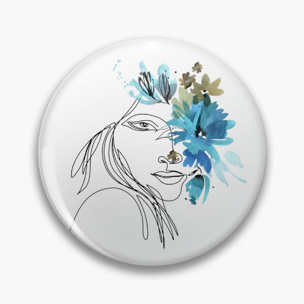 Item preview, Blue Flower Girl Design designed and sold by CreativNode.