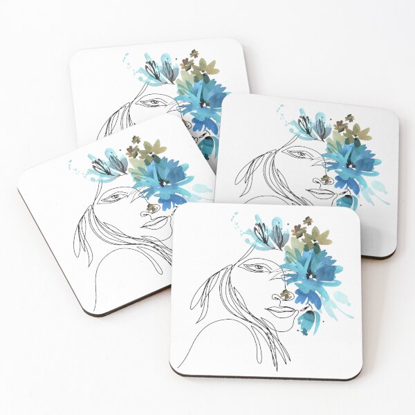 Item preview, Blue Flower Girl Design designed and sold by CreativNode.