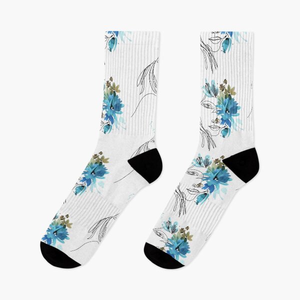 Item preview, Blue Flower Girl Design designed and sold by CreativNode.