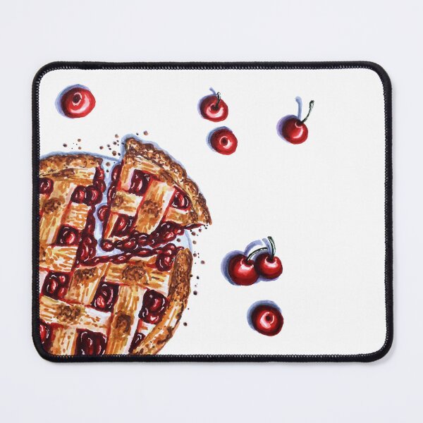 Item preview, Hand drawn cherry pie with cherries designed and sold by Smetankinaart.