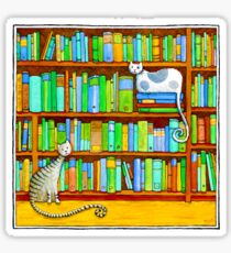 Literary Felines Sticker