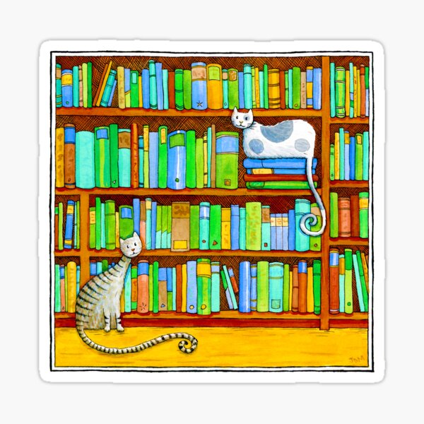 Literary Felines Sticker