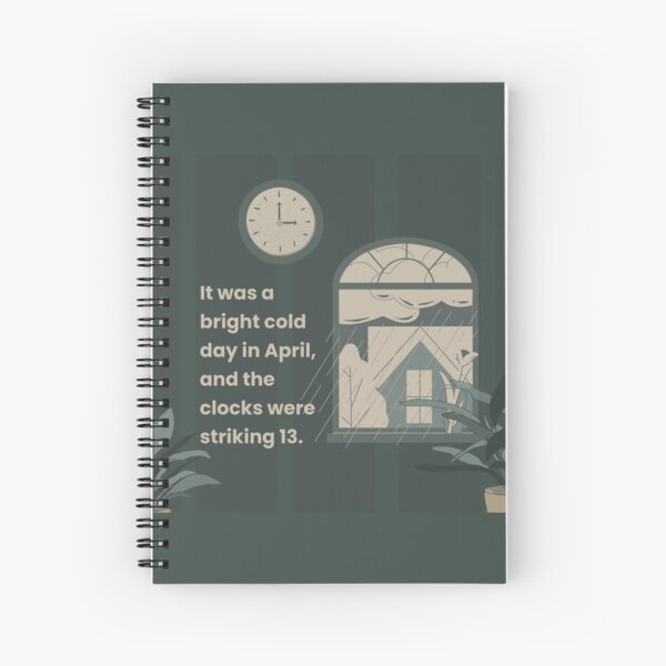 Item preview, George Orwell 1984 - Clocks Striking Thirteen designed and sold by BeakHouse.