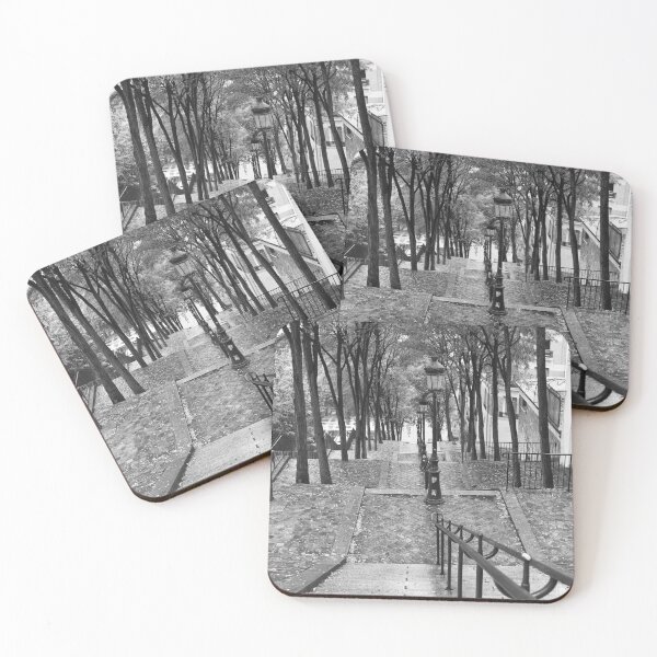 Item preview, Escalier - Montmartre - Paris Black and White designed and sold by Yannik Hay.
