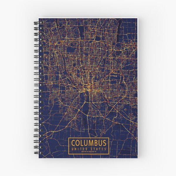 Item preview, Columbus, Ohio, USA Map - City At Night designed and sold by deMAP.