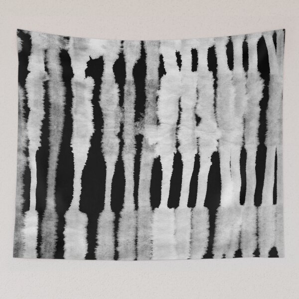 Item preview, Abstract Sumi e Style Vertical Stripe Print designed and sold by sundae-artisan.