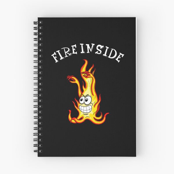 Item preview, Fire inside. Cartoon design of a fire character designed and sold by manu-moon.