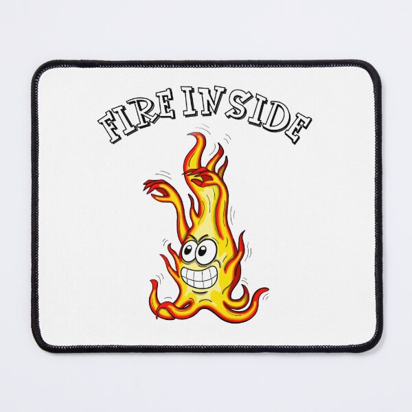 Item preview, Fire inside. Cartoon design of a fire character designed and sold by manu-moon.