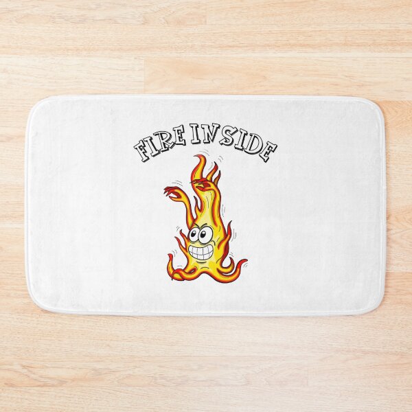 Item preview, Fire inside. Cartoon design of a fire character designed and sold by manu-moon.