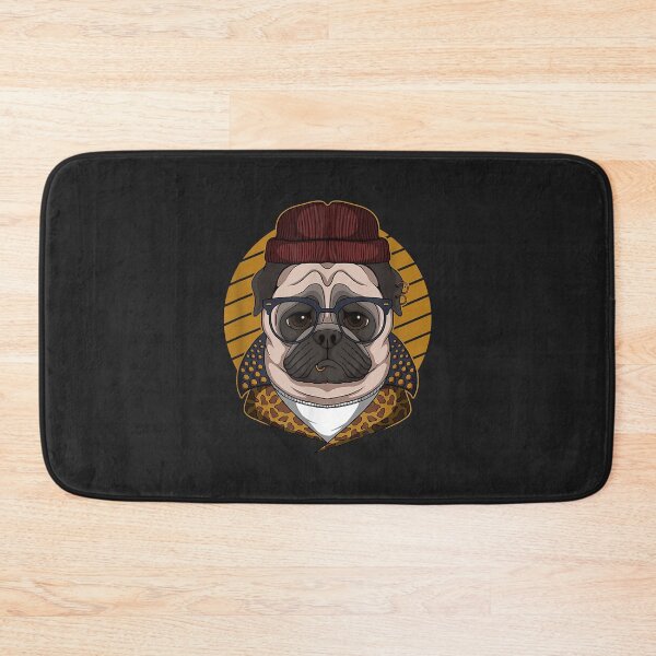Item preview, pug dog cool vector illustration designed and sold by virnmjan.