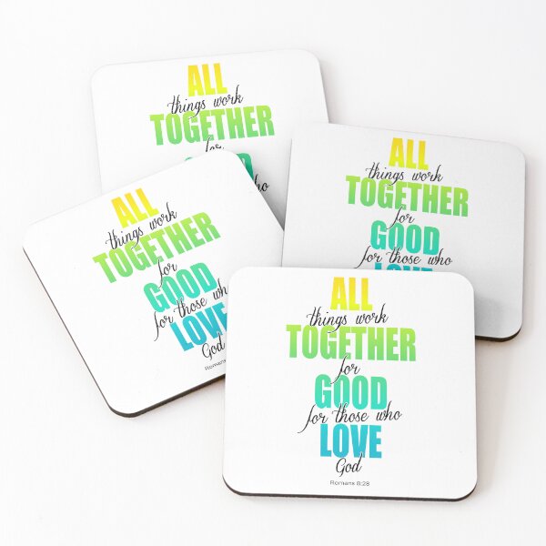 Item preview, All things work together for good, Romans 8:28, on white designed and sold by AbideApparel.