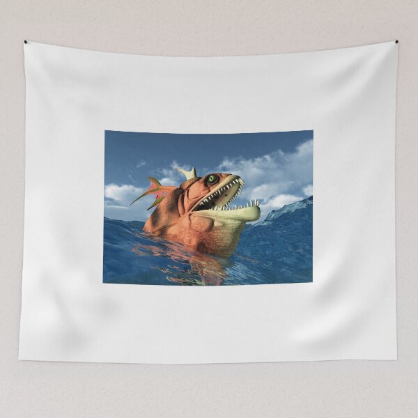 Item preview, Monstrous fish in the stormy sea designed and sold by MIRO3D.