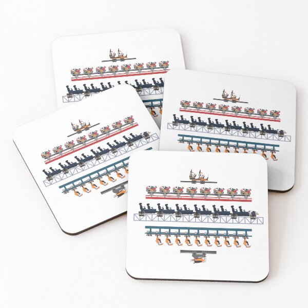 Item preview, Flamingo Land Coaster Trains Design - with Sik! designed and sold by CoasterMerch.