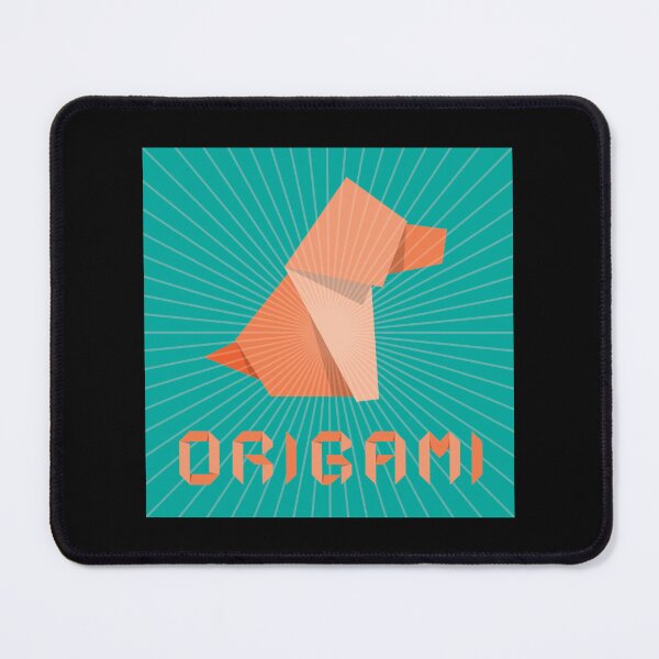 Item preview, Origami Dog Orange Teal designed and sold by STUDIO-72.