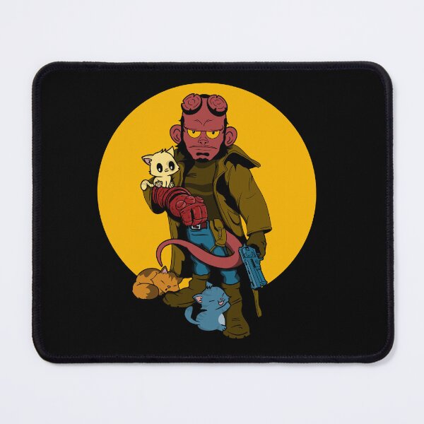 Item preview, Hellboy loves kitties designed and sold by MalakianArt.