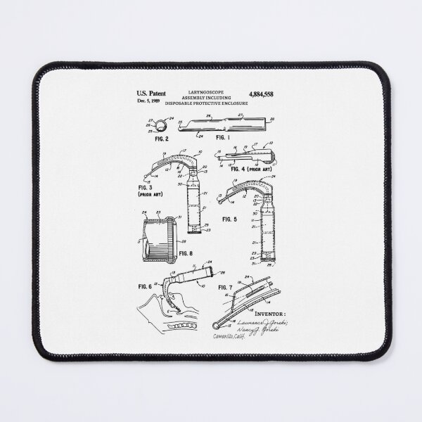 Item preview, Laryngoscope Patent 1989 Surgeon gifts , Nurse, Medical Student Gift designed and sold by anodyle.