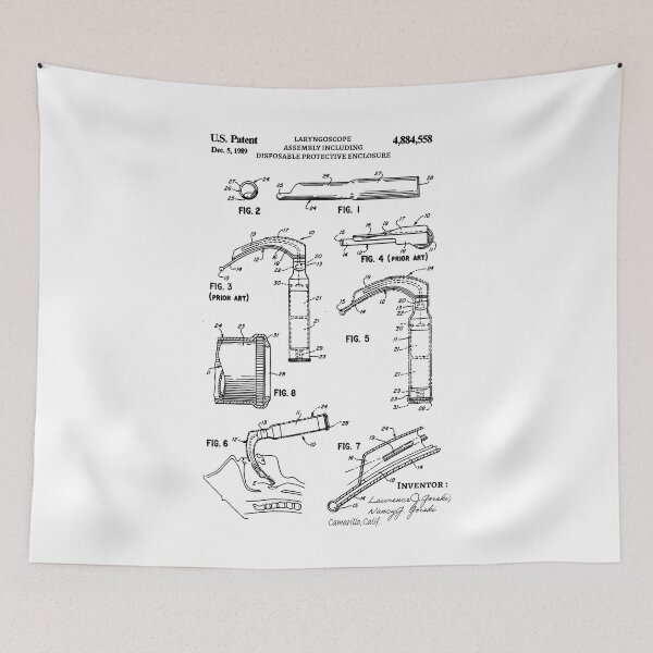 Item preview, Laryngoscope Patent 1989 Surgeon gifts , Nurse, Medical Student Gift designed and sold by anodyle.