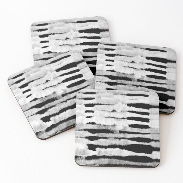 Item preview, Abstract Sumi e Style Horizontal Stripe Print designed and sold by sundae-artisan.