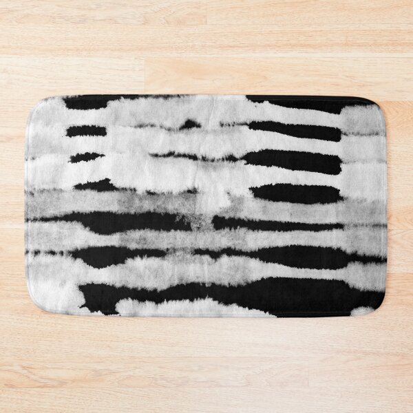 Item preview, Abstract Sumi e Style Horizontal Stripe Print designed and sold by sundae-artisan.