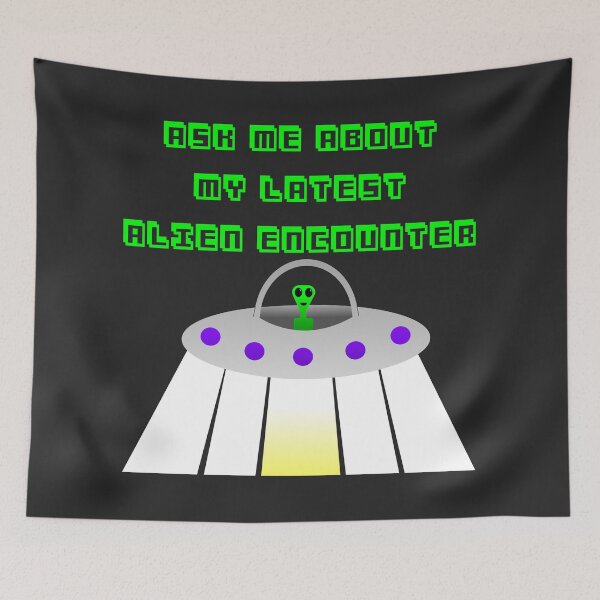 Item preview, UFO alien encounter designed and sold by ShikitaMakes.