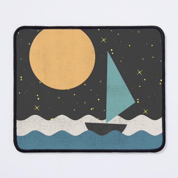 Item preview, Wanderlust, Longing for the Far Away, Boat on the Sea designed and sold by AlfabetDesign.
