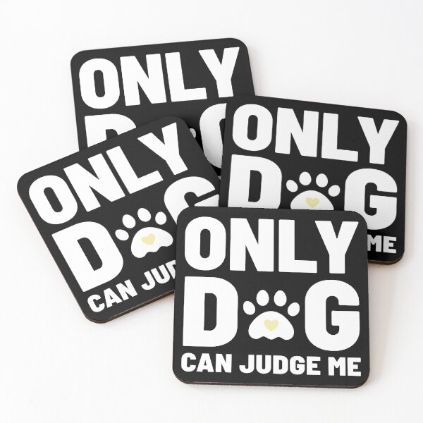 Item preview, Only Dog Can Judge Me designed and sold by Denti Kanys ⭐⭐⭐⭐⭐.