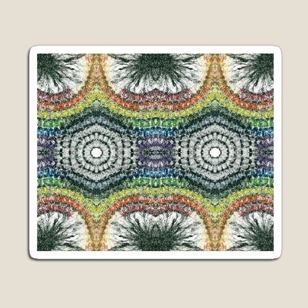 Cymatics Geometry #1547 Unique Vibrant Multicolor Prism Rainbow Tones Mixed Media LGBTQ Pride Abstract Art Sacred Solfeggio Healing Love Frequency DNA Activation Upgrade And Spiritual Enlightenment 5D Magnet