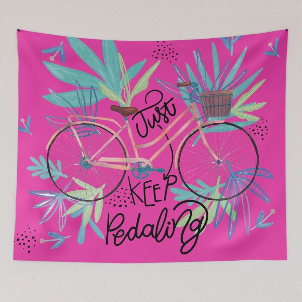 Item preview, Just Keep Pedaling designed and sold by Jiksy.