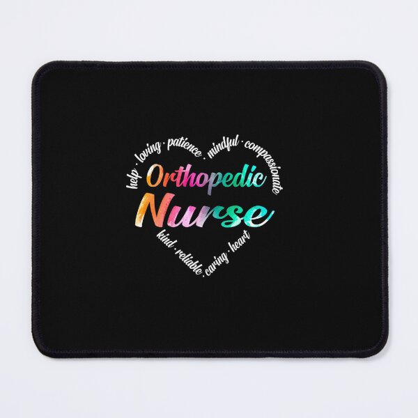 Item preview, ORTHOPEDIC NURSE HEART WORD CLOUD WATERCOLOR RAINBOW designed and sold by sobriowslen.