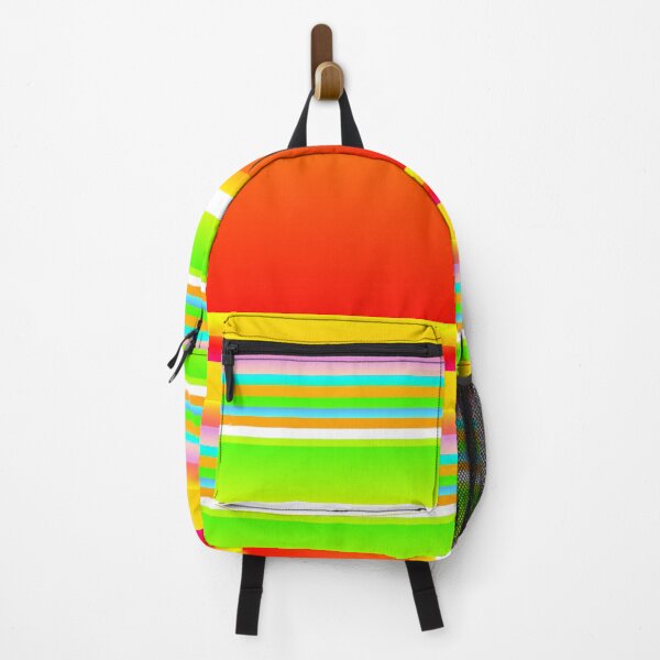 Item preview, Red and multicolor striped | Red and multicolor horizontal stripes designed and sold by lausn.