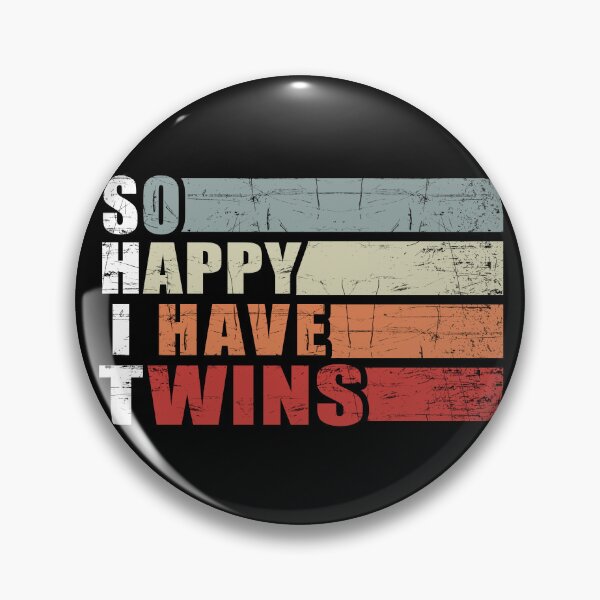 Item preview, Funny Pregnancy reveal quote So Happy I Have Twins designed and sold by Deborah-Jones.