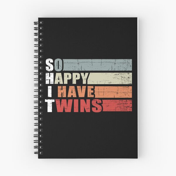Item preview, Funny Pregnancy reveal quote So Happy I Have Twins designed and sold by Deborah-Jones.