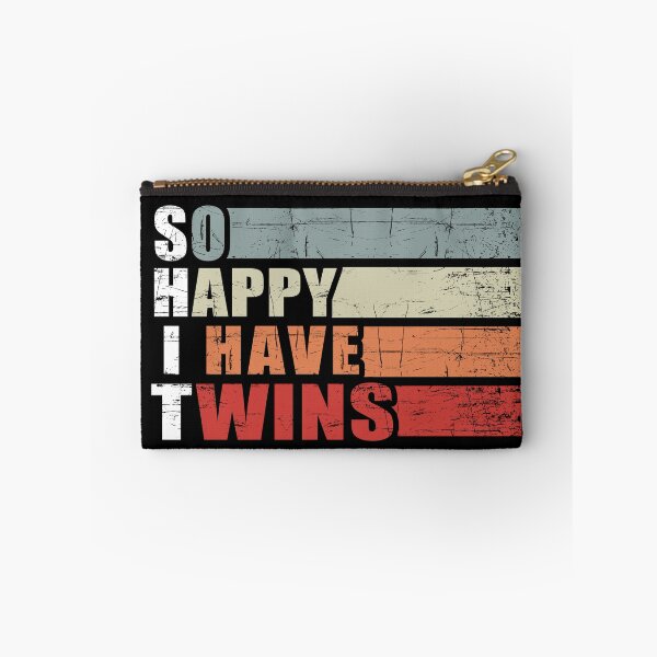 Item preview, Funny Pregnancy reveal quote So Happy I Have Twins designed and sold by Deborah-Jones.