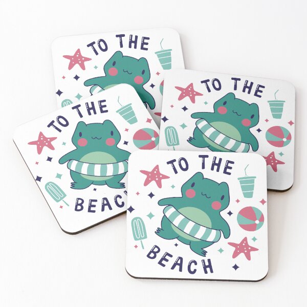 Item preview, Frog at the Beach designed and sold by Slothany.