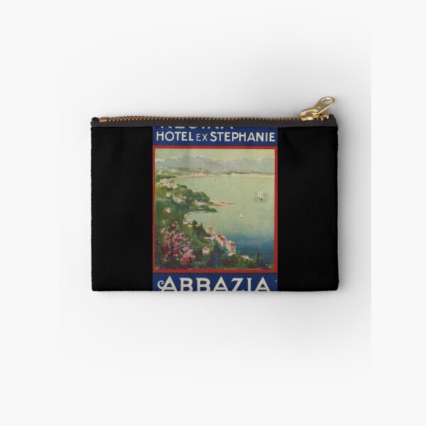 Item preview, Abbazia Vintage Travel Poster Pullover Hoodie designed and sold by saurelmosert.