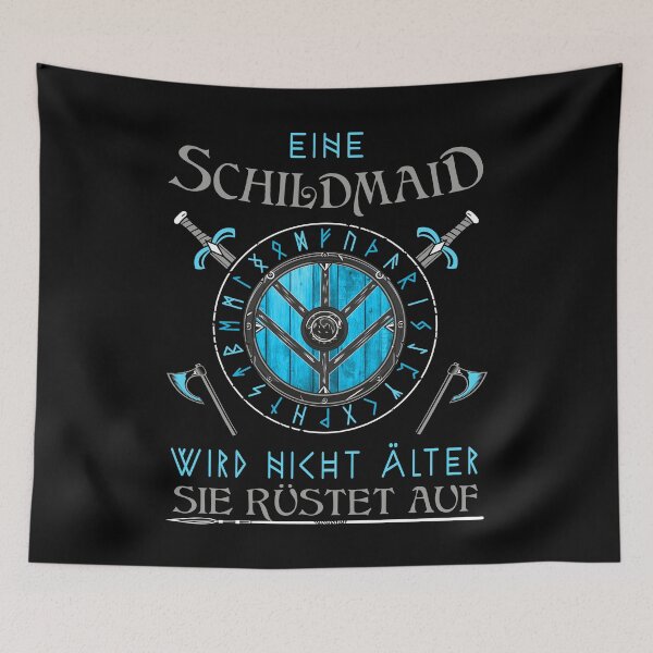 Item preview, A Shield Maiden Doesn't Age - Birthday designed and sold by Shirt-Designs.