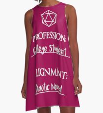 College students are chaotic neutral A-Line Dress