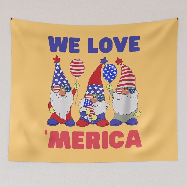 Item preview, We Love America(Gnomies) designed and sold by Keep Smiling.