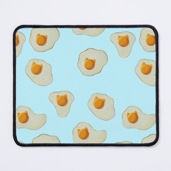 Item preview, Cat Fried Eggs Repeating Pattern designed and sold by PuffinBerry.