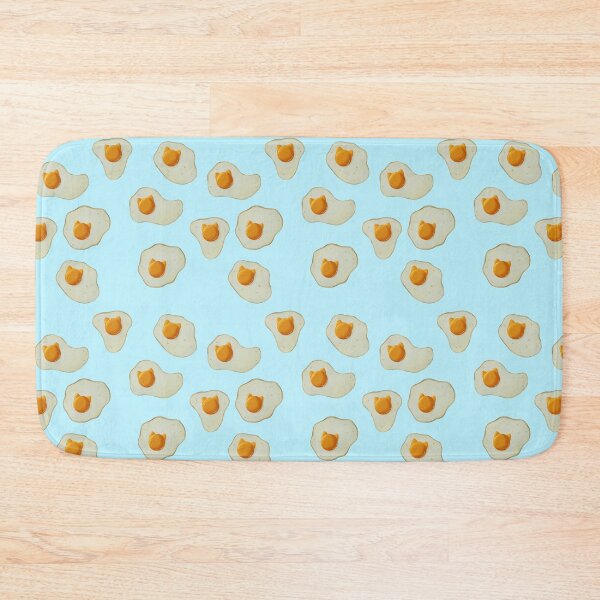 Item preview, Cat Fried Eggs Repeating Pattern designed and sold by PuffinBerry.