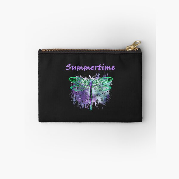 Item preview, Summertime Dragonfly - purple blue green watercolor designed and sold by virnmjan.