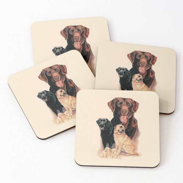 Item preview, Labrador Family Gallimaufry designed and sold by BarbBarcikKeith.