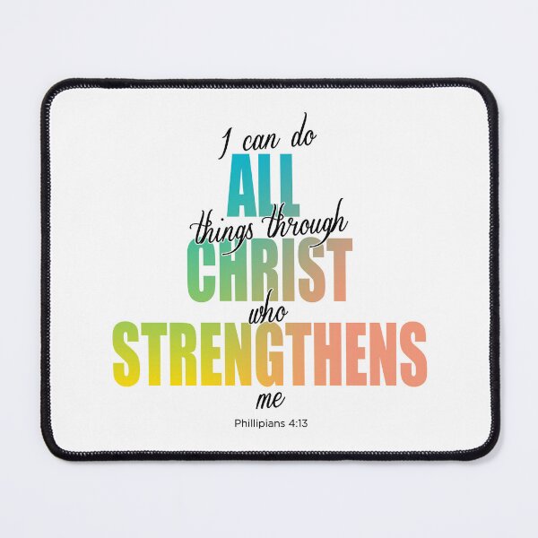 Item preview, I can do all things, Phillipians 4:13, on white designed and sold by AbideApparel.
