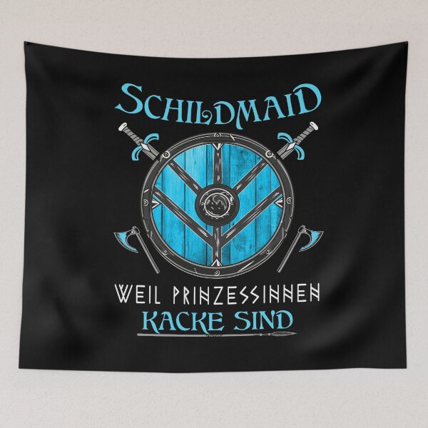 Item preview, Shieldmaiden, because princesses suck-Vikings designed and sold by Shirt-Designs.
