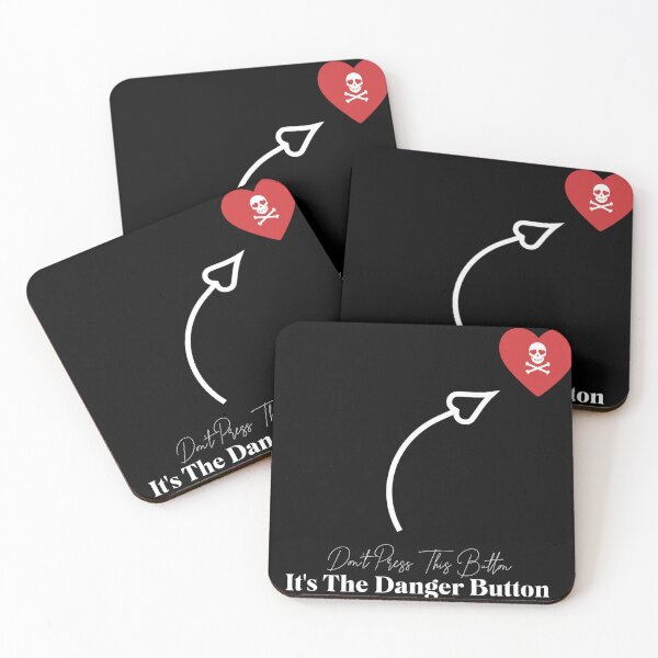 Item preview, Don't press this button, it's the danger button ,funny love T-Shirt designed and sold by Tarikbouchmal.