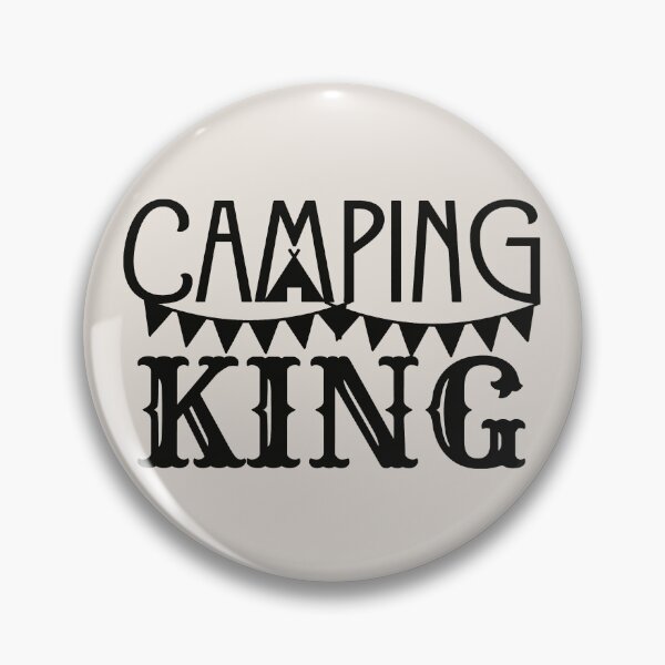 Item preview, Camping King Fun Black Text Camping Design designed and sold by TrulyEpoque.