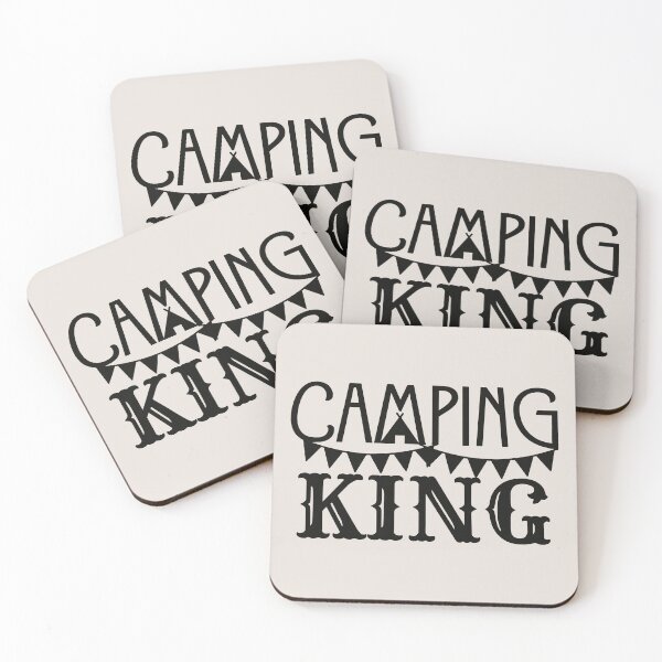Item preview, Camping King Fun Black Text Camping Design designed and sold by TrulyEpoque.