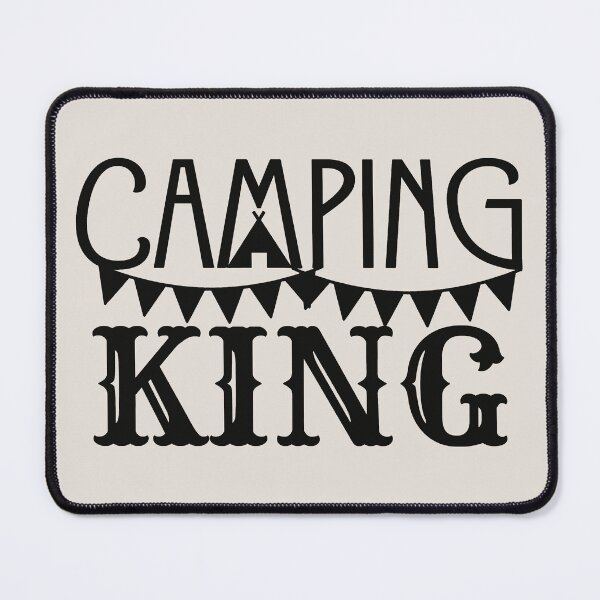 Item preview, Camping King Fun Black Text Camping Design designed and sold by TrulyEpoque.