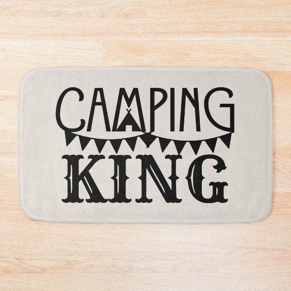 Item preview, Camping King Fun Black Text Camping Design designed and sold by TrulyEpoque.